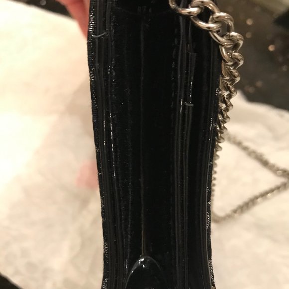 Coach evening bag black/silver excellent condition - Picture 4 of 15